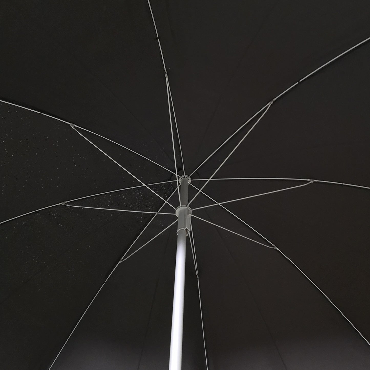 1.94m Lightweight Garden Parasol with Black Canopy