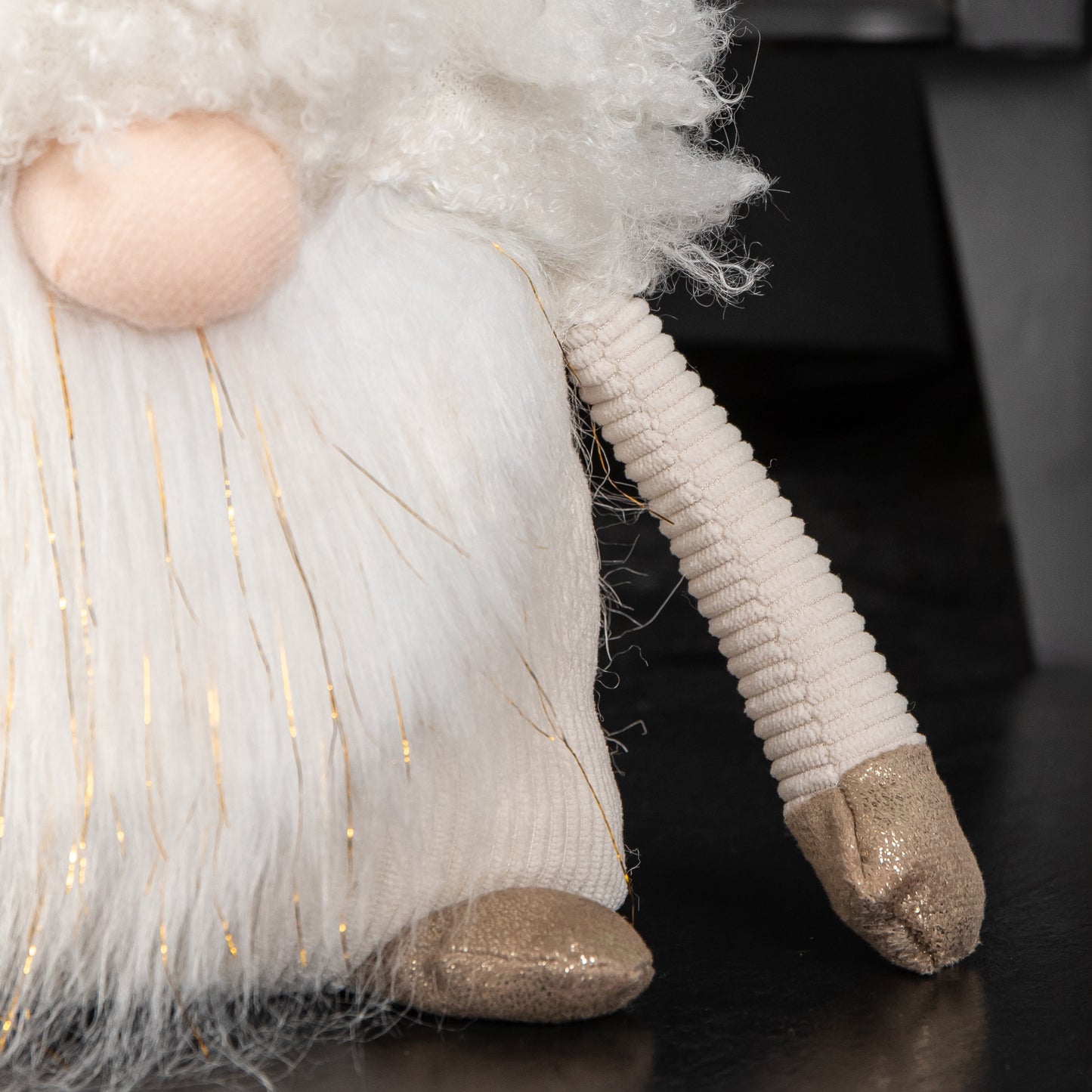 28cm White Super Soft Christmas Snow Gonk Decoration