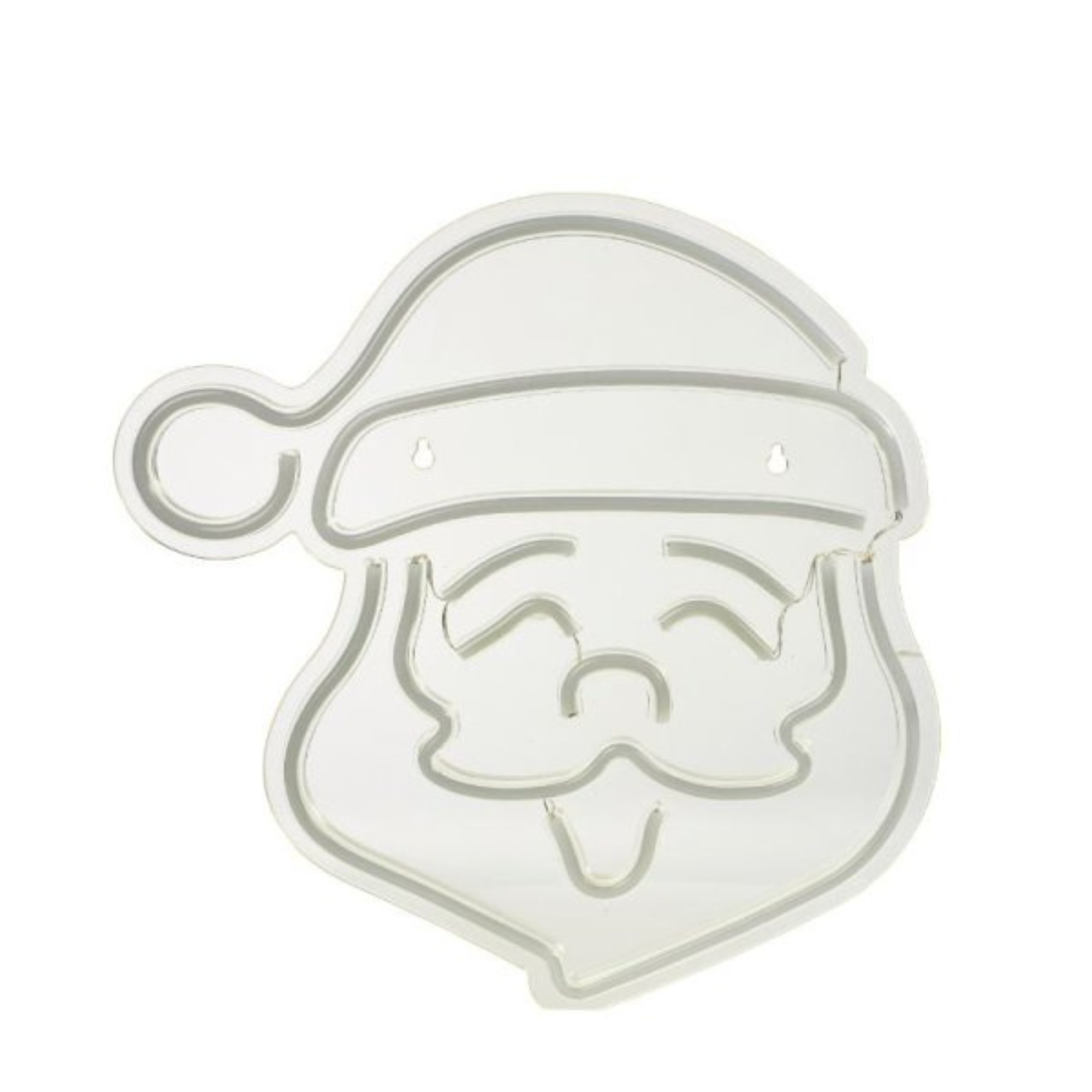 35cm USB Powered Light up Christmas Santa Multi-Coloured Neon Sign 