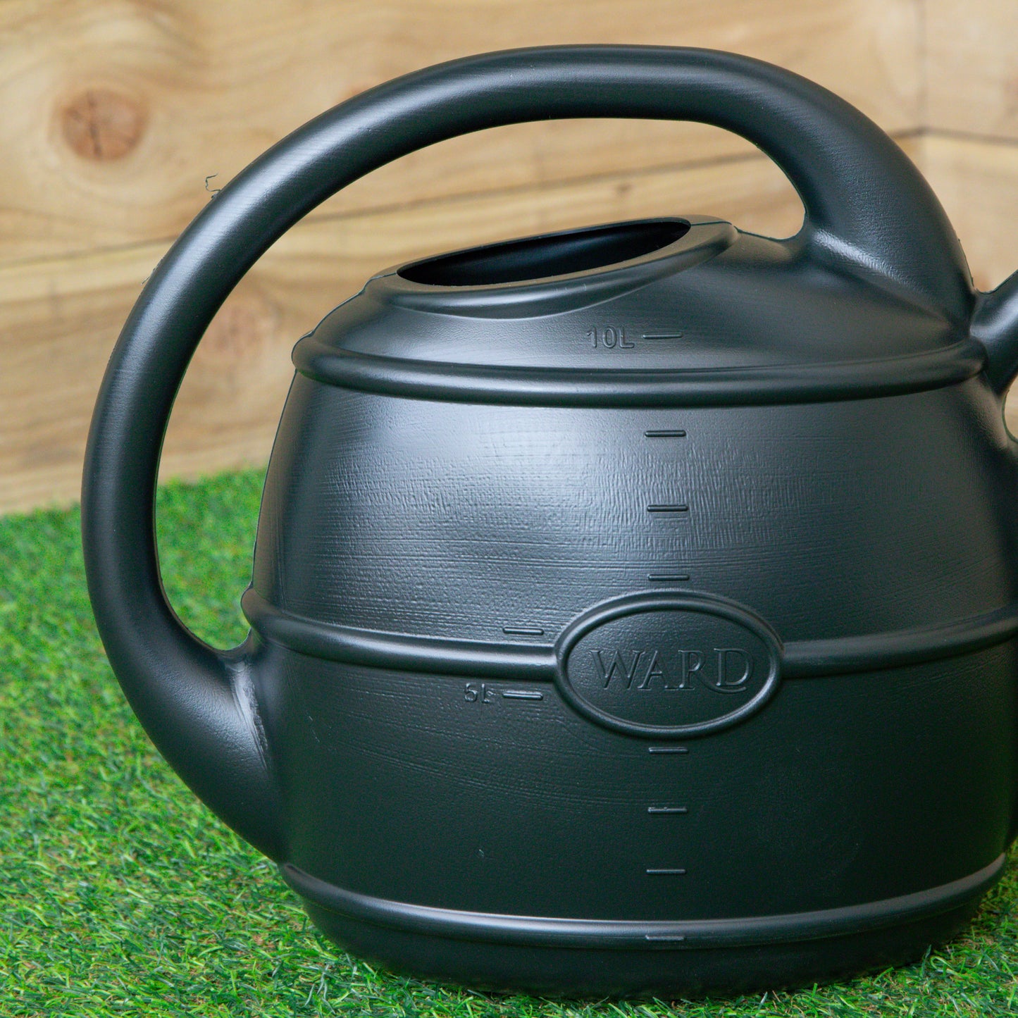 10L Garden Patio Ward Watering Can with Rose in Green