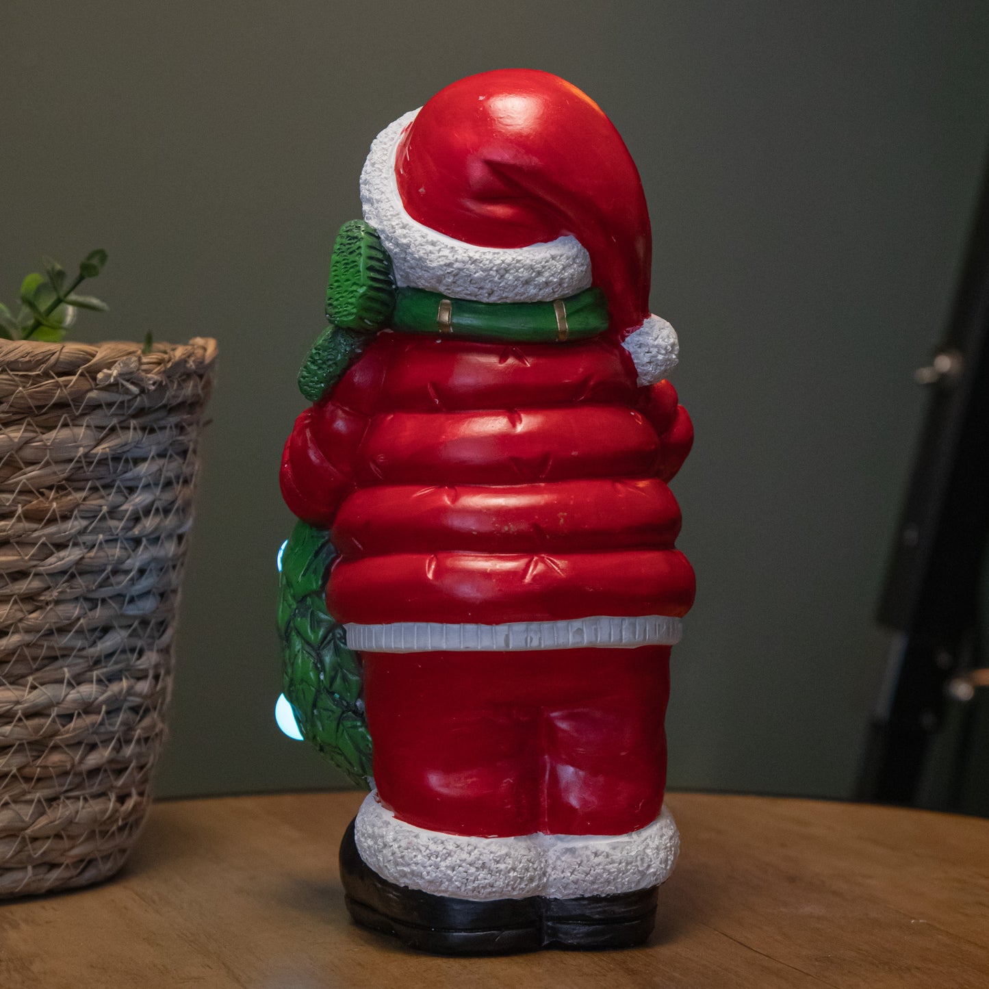 25cm Battery Powered Light up Frosty Snowman Christmas Hand Painted Decoration with LEDs 