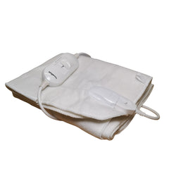 60cm 35W Single White Electric Blanket Throw with Temperature Settings