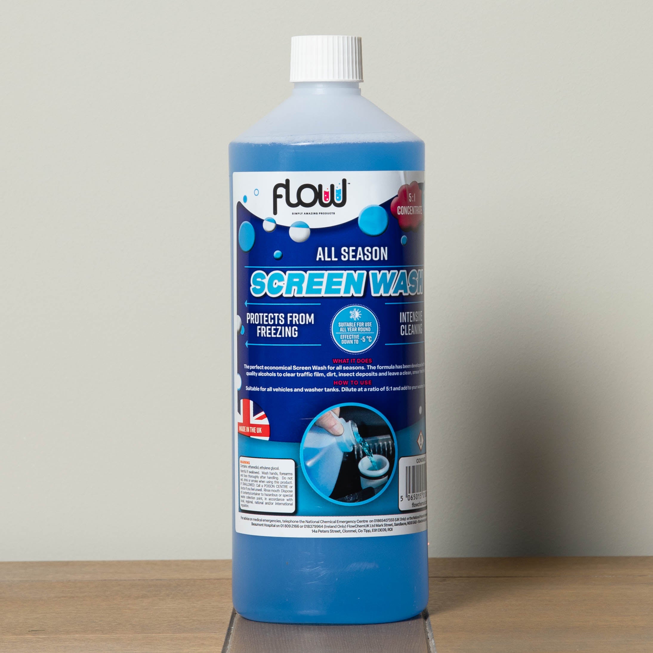 1 Litre All Season Smear Free Windscreen Wash Concentrate For all Vehicles