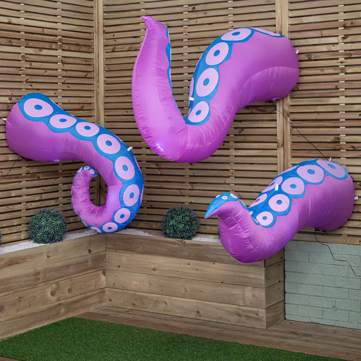 Set of 6 Light up Large Inflatable Octopus Tentacles Halloween Decoration with LEDs