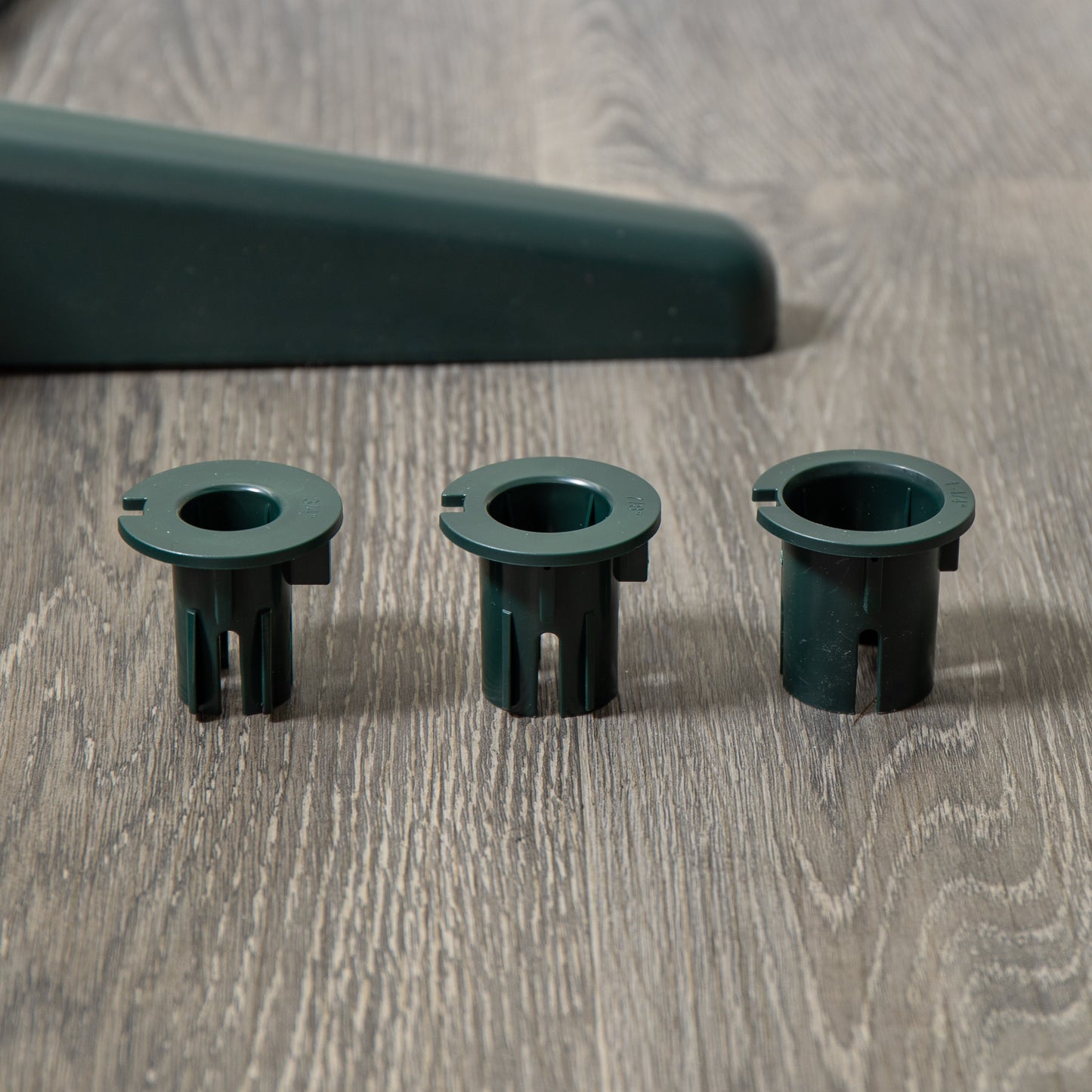 20cm x 65cm Green Rotating Christmas Tree Stand for 2.4m Max Tree Height