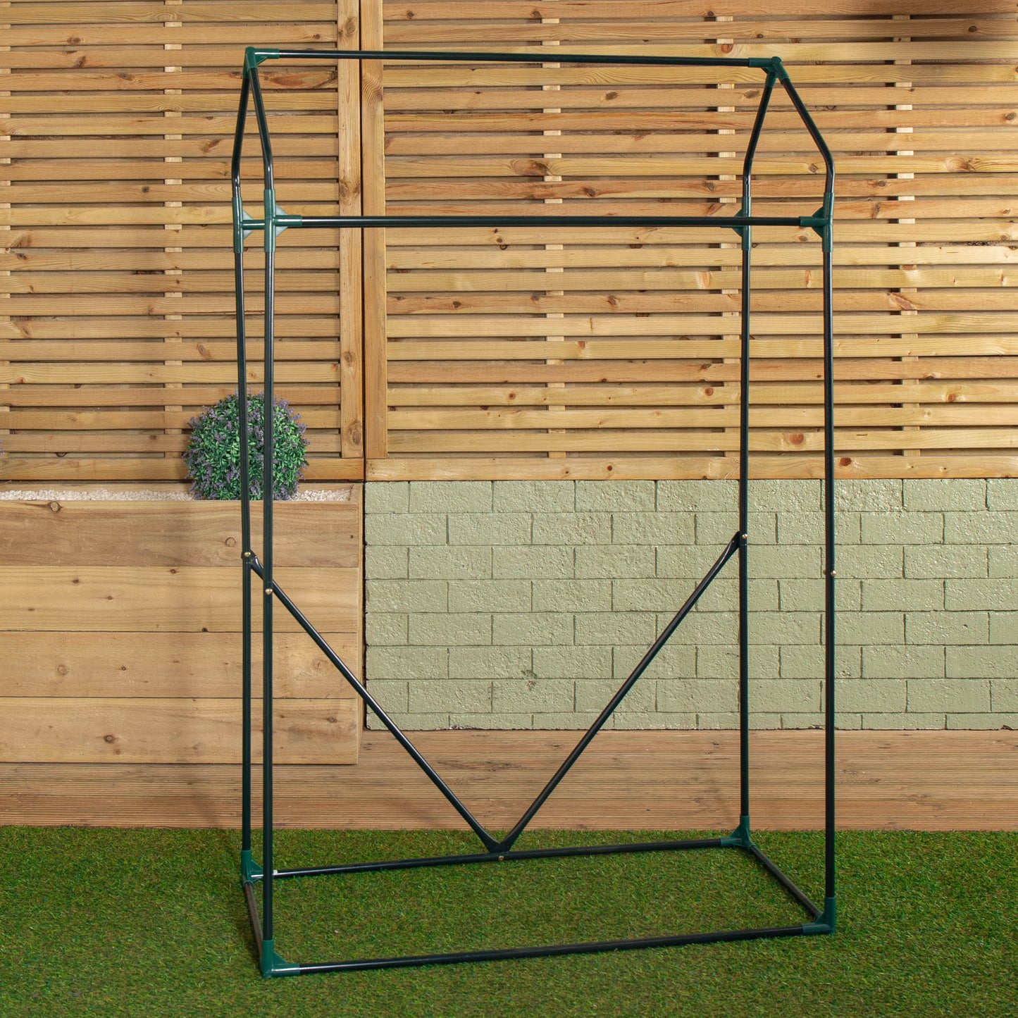 1.5m x 1m Outdoor Greenhouse for Plants with Steel Frame and Protective PE Cover