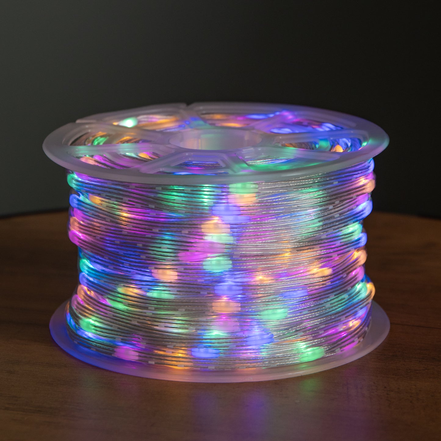 37.5m Light up Christmas Two Tone String Lights with 500 Warm White & Multi-Coloured LEDs