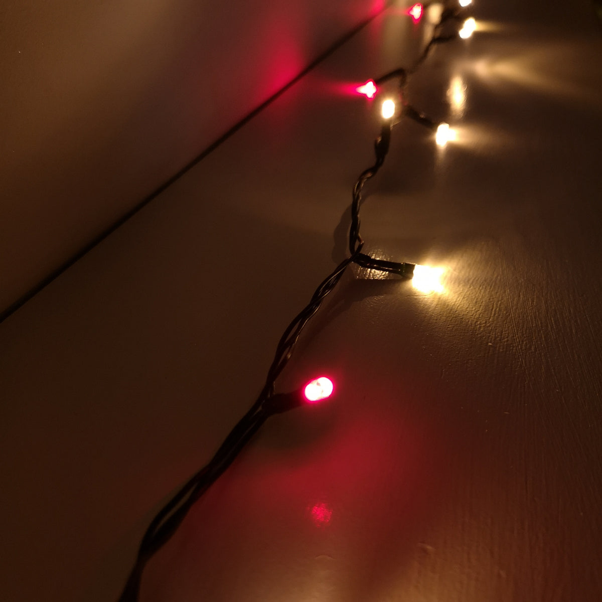 480 LED Premier SupaBrights Indoor Outdoor Christmas Multi Function Mains Operated String Lights with Timer in Red & Vintage Gold