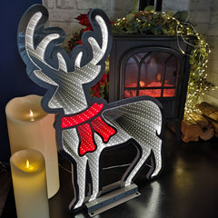 60cm LED Infinity Light Reindeer