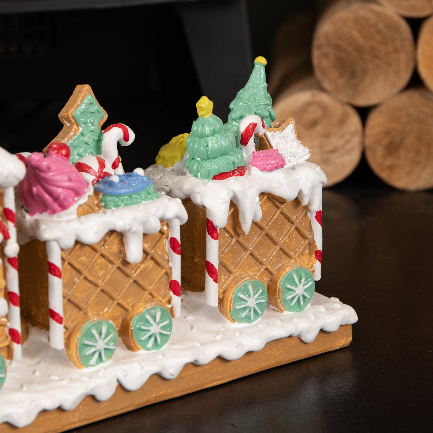 31cm All Aboard Candy Express Christmas Train Decoration