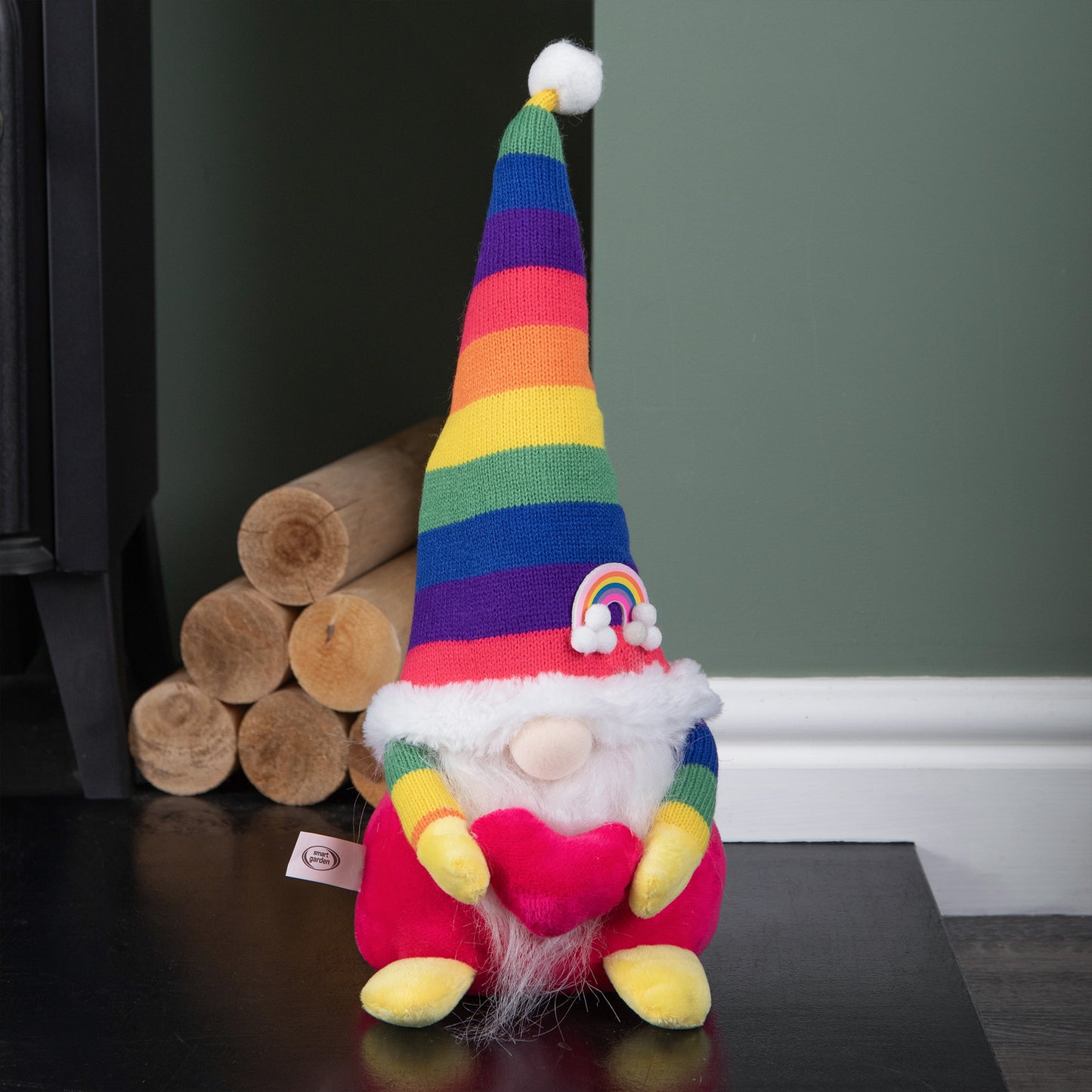 39cm Sitting Plush Rainbow Christmas Gonk Decoration