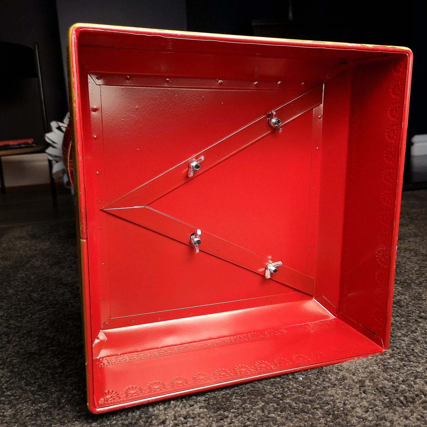 119cm Light Up Nutcracker Soldier LED Christmas Metal Ornament Home Decoration