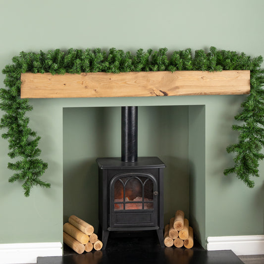 270cm (9ft) Plain Green Colorado Christmas Garland