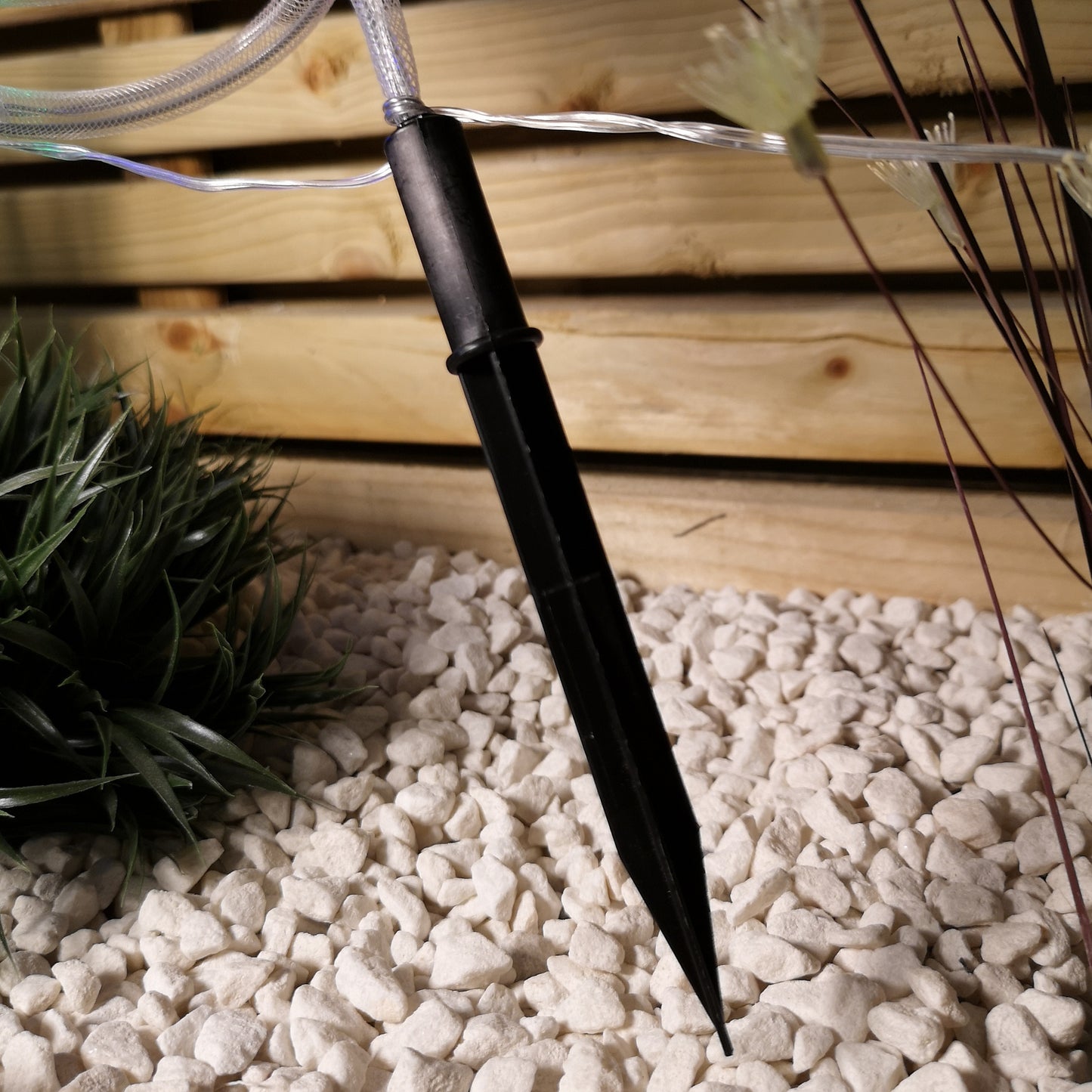 Set of 4 Battery Operated LED Multi Coloured Spiral Tree Path Lights Christmas Decoration with Timer