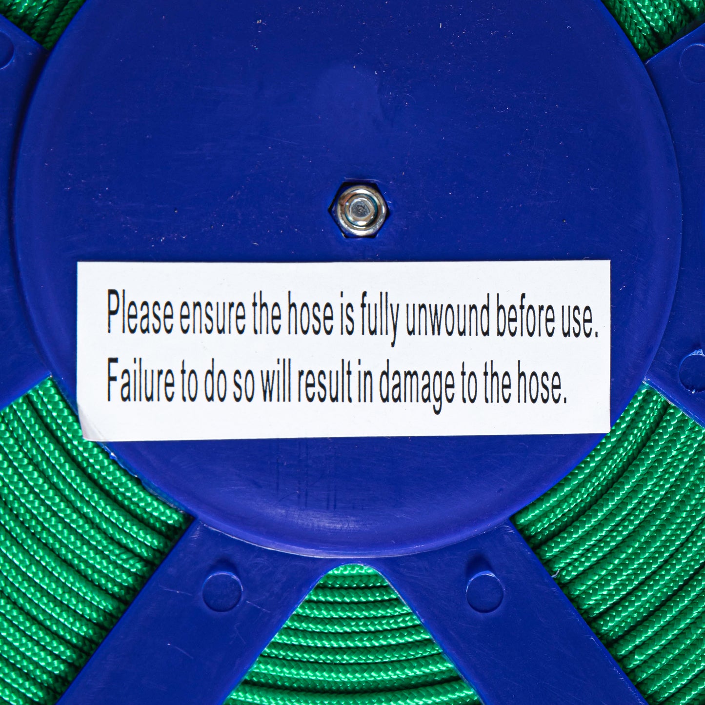 Factory Seconds: 15m Flat Garden Hose Pipe with Spray Nozzle and Wind up Storage Reel