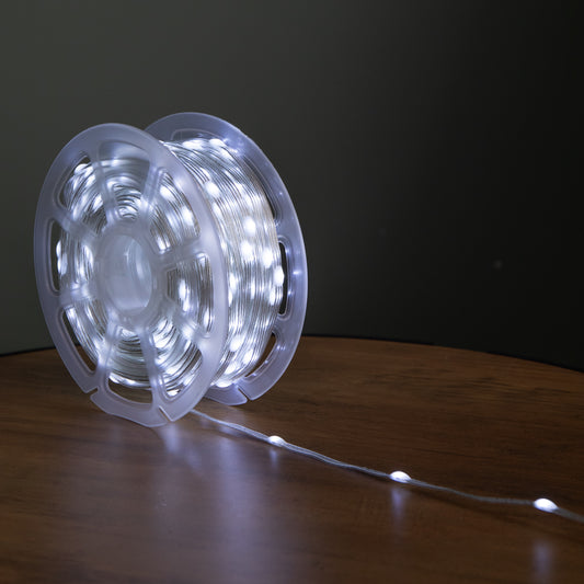 15m Light up Christmas Two Tone String Lights with 200 Warm White & Cool White LEDs