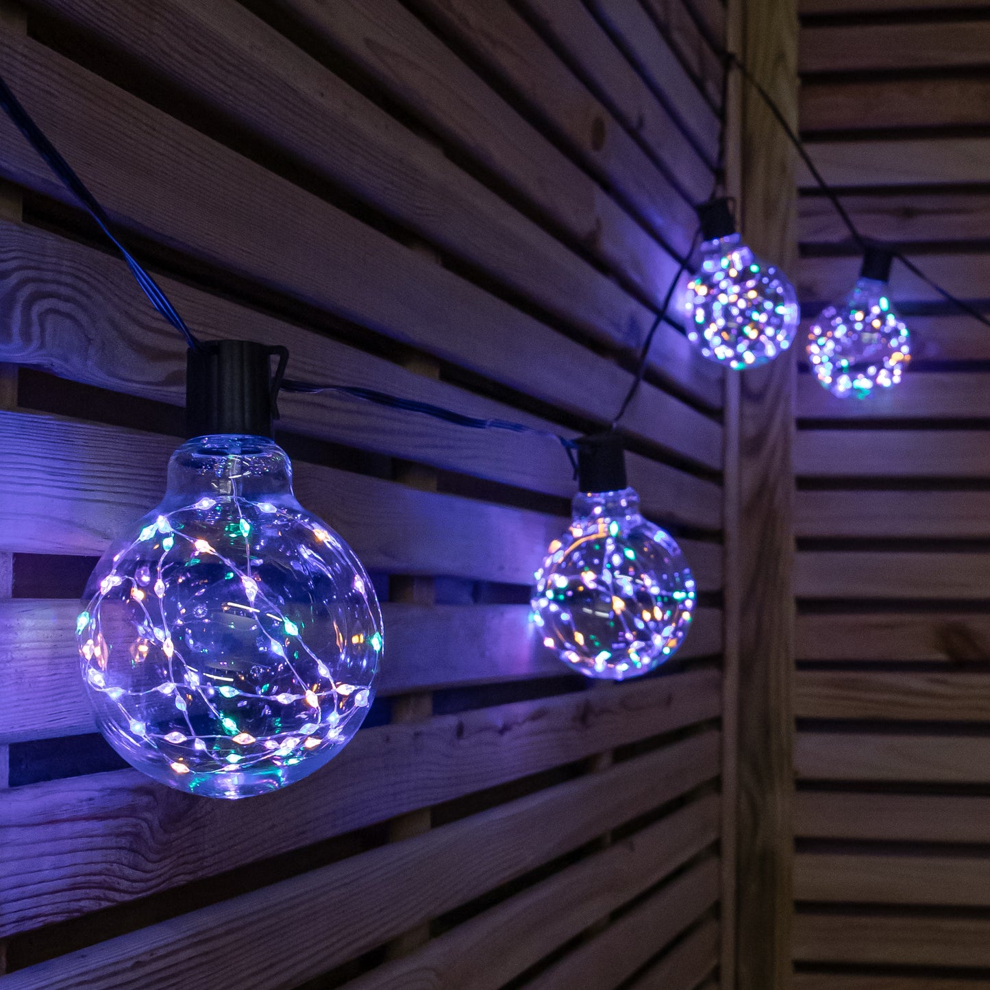 9.5m Set of 20 Connectable Galaxy Festoon Firefly String Lights with Multi-Coloured LEDs