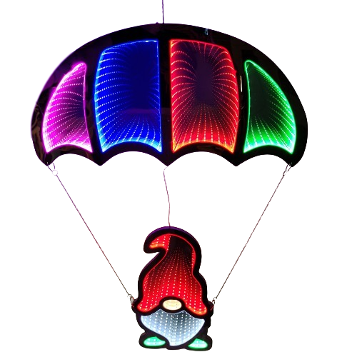 85cm LED Infinity Light Gonk Hanging Parachute
