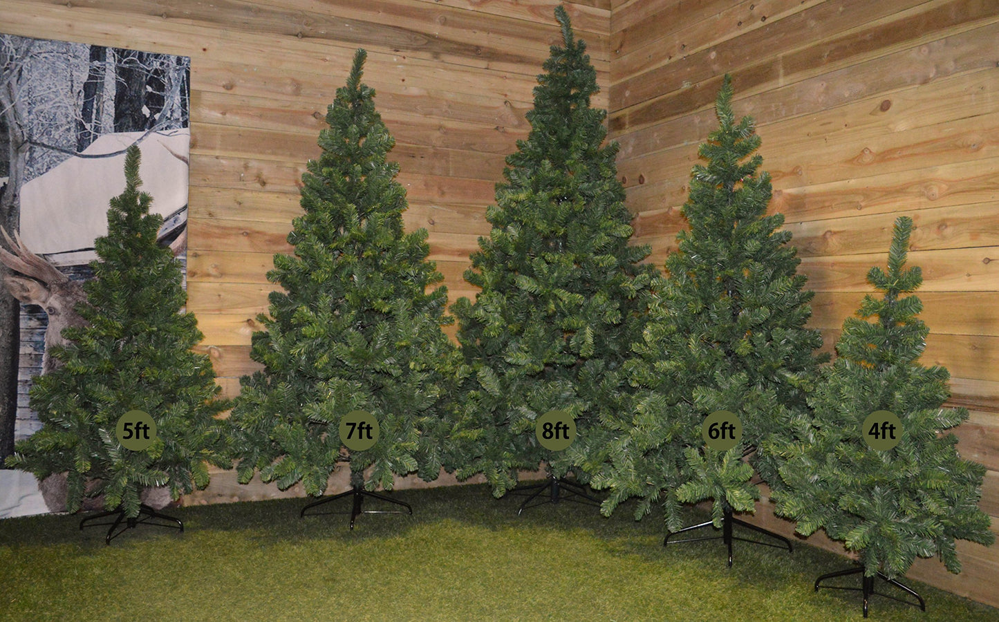 Factory Seconds: 7ft (210cm) Imperial Pine Christmas Tree in Green with 770 tips 137cm Diameter