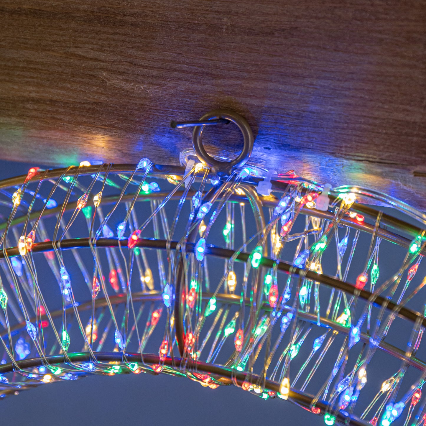 45cm Light up Christmas Wreath with 960 Multi-Coloured LEDs
