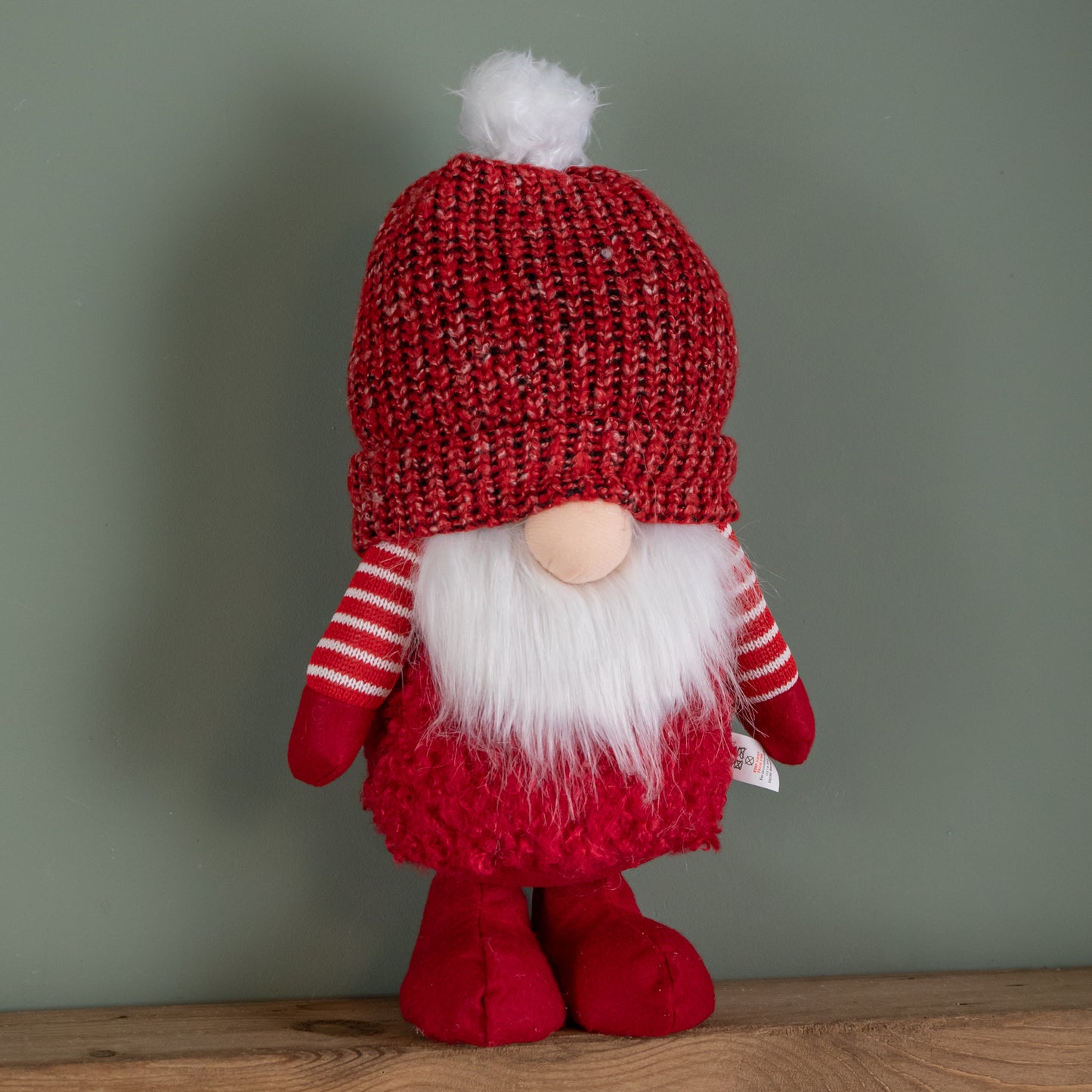 40cm Large Red Gonk with Bobbly Hat Christmas Decoration