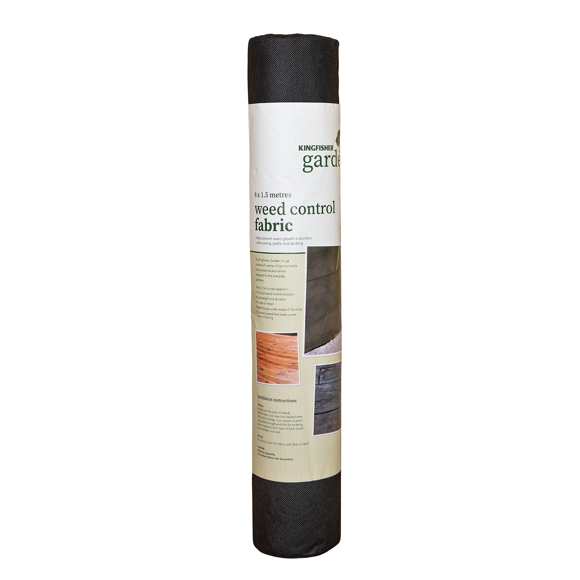 8m x 1.5m Roll of Garden Weed Guard Control Fabric
