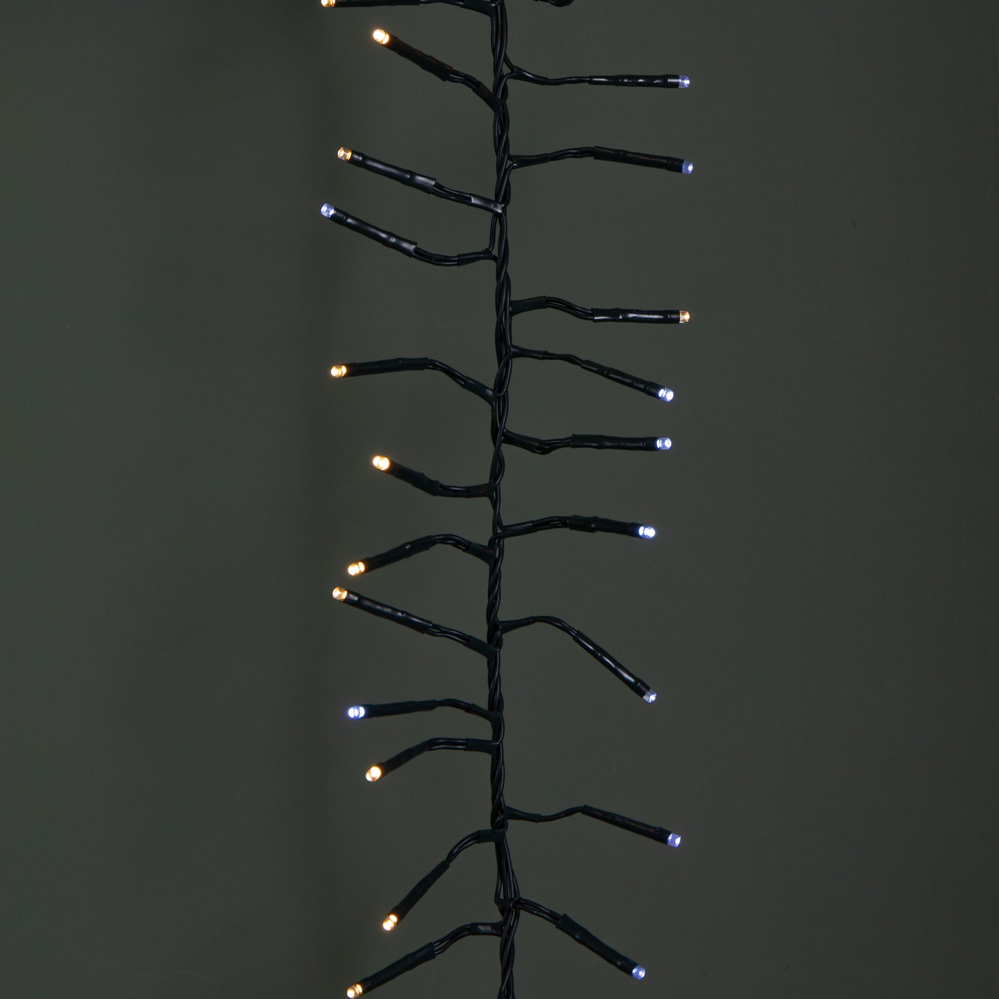 6.2m 480 LED Christmas Cluster String Lights with Timer in White & Warm White