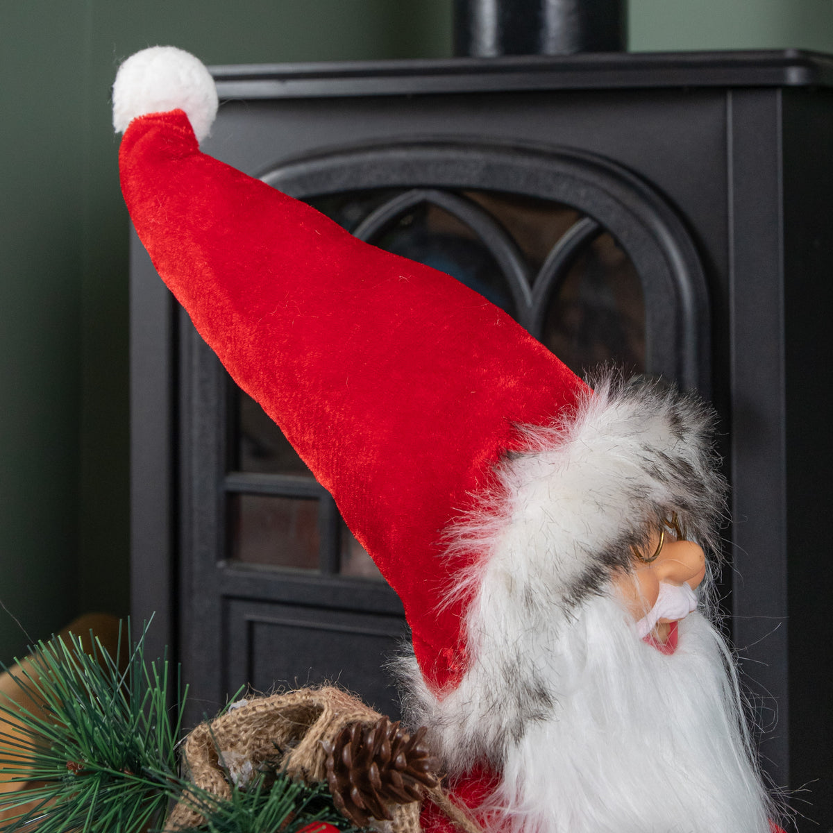 52cm Large Traditional Santa Claus Figure Christmas Decoration
