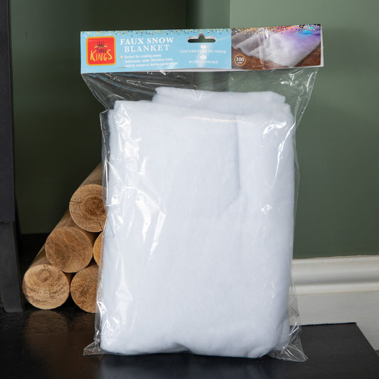 1m x 1m Roll of White Christmas Faux Snow Effect Blanket Table Drape