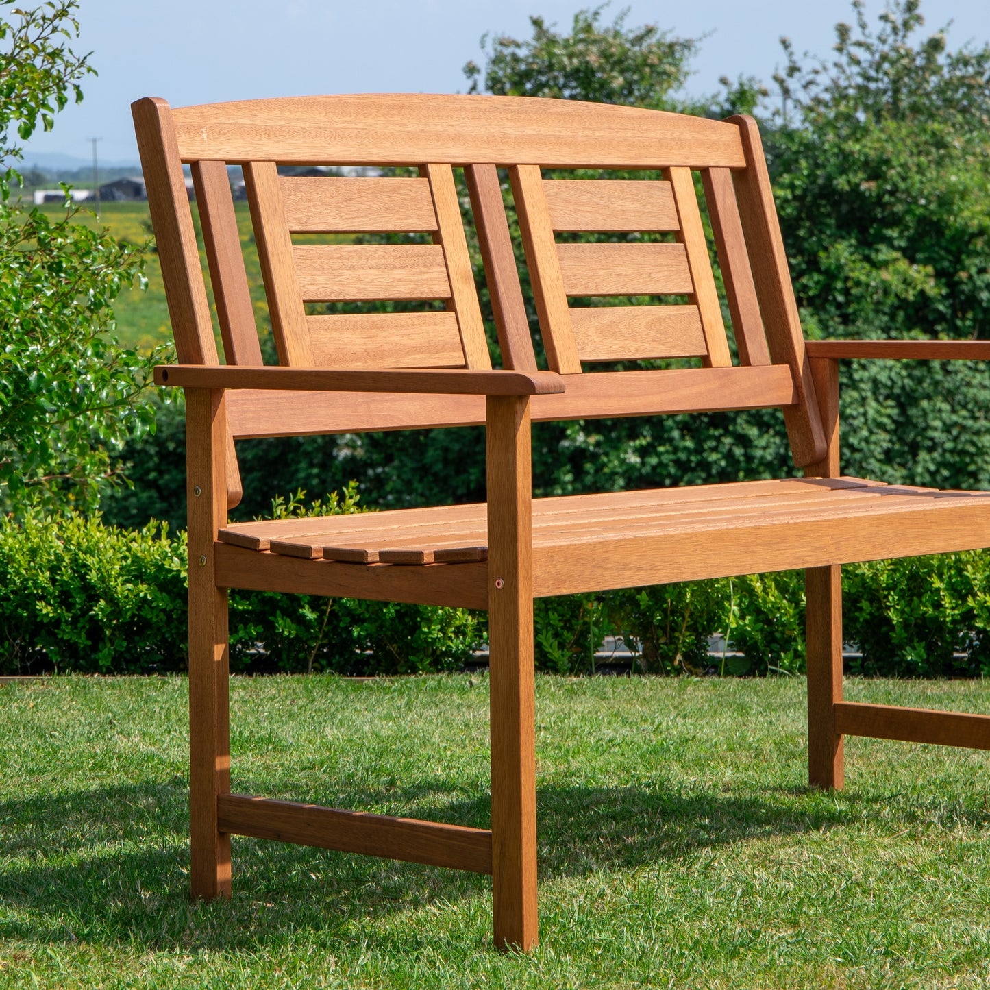 Hawkshead 2 Seater Outdoor Wooden Garden Patio Bench