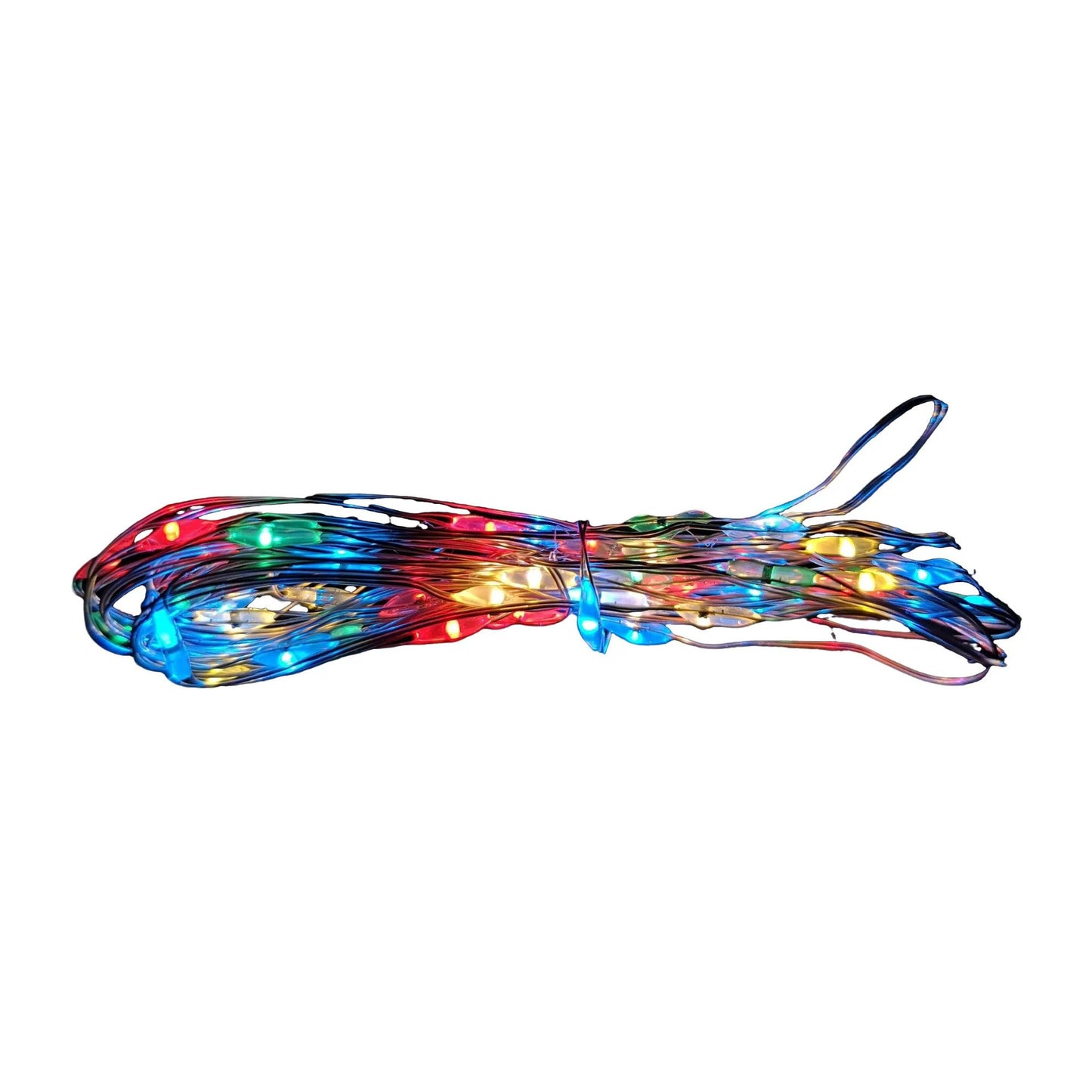 200 LED 10m Premier MicroBrights Indoor Outdoor Christmas Multi Function Battery Operated Lights with Timer on Pin Wire in Multicoloured
