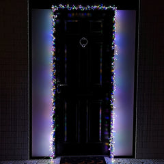 5.5m 880 LED Indoor Outdoor Christmas Door Lights in Multi-Coloured