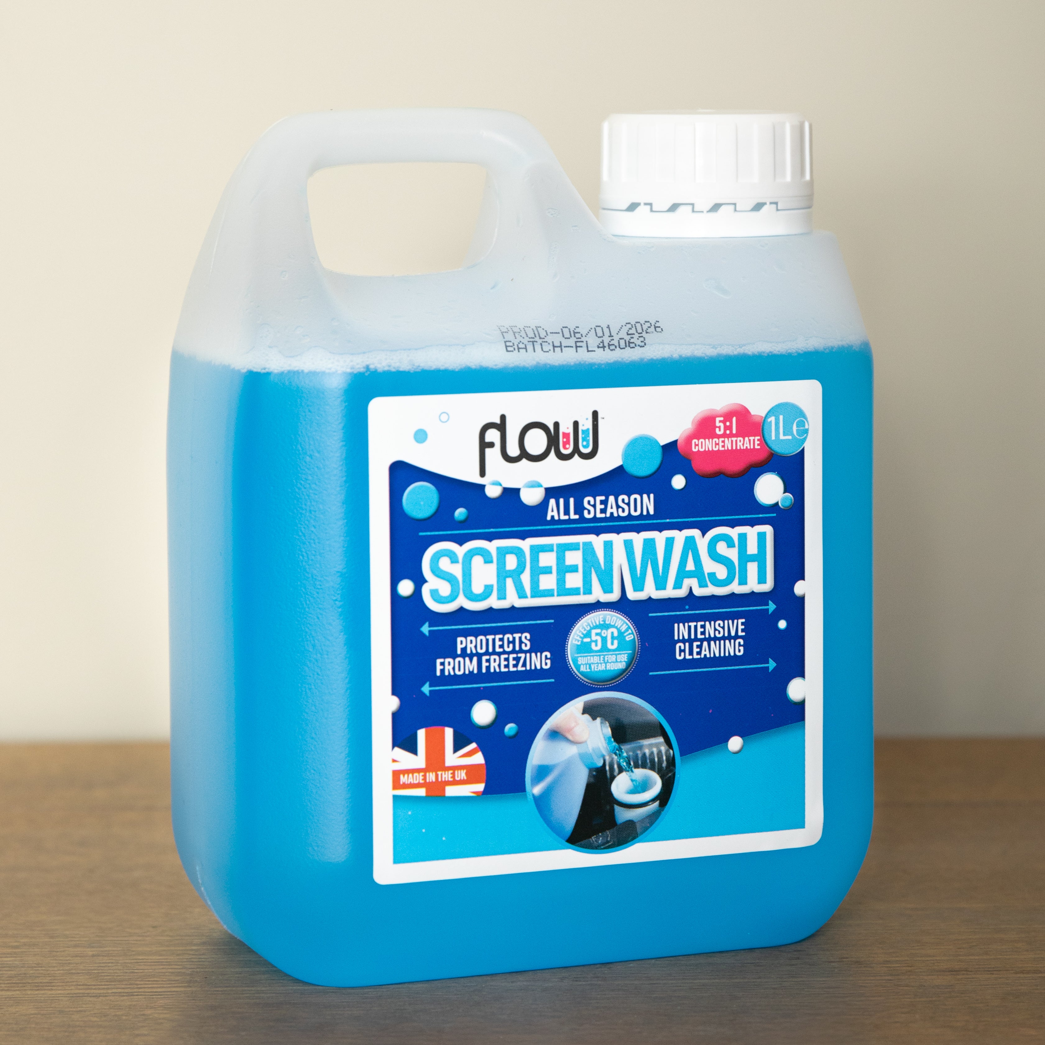 1 Litre All Season Smear Free Windscreen Wash Concentrate For all Vehicles