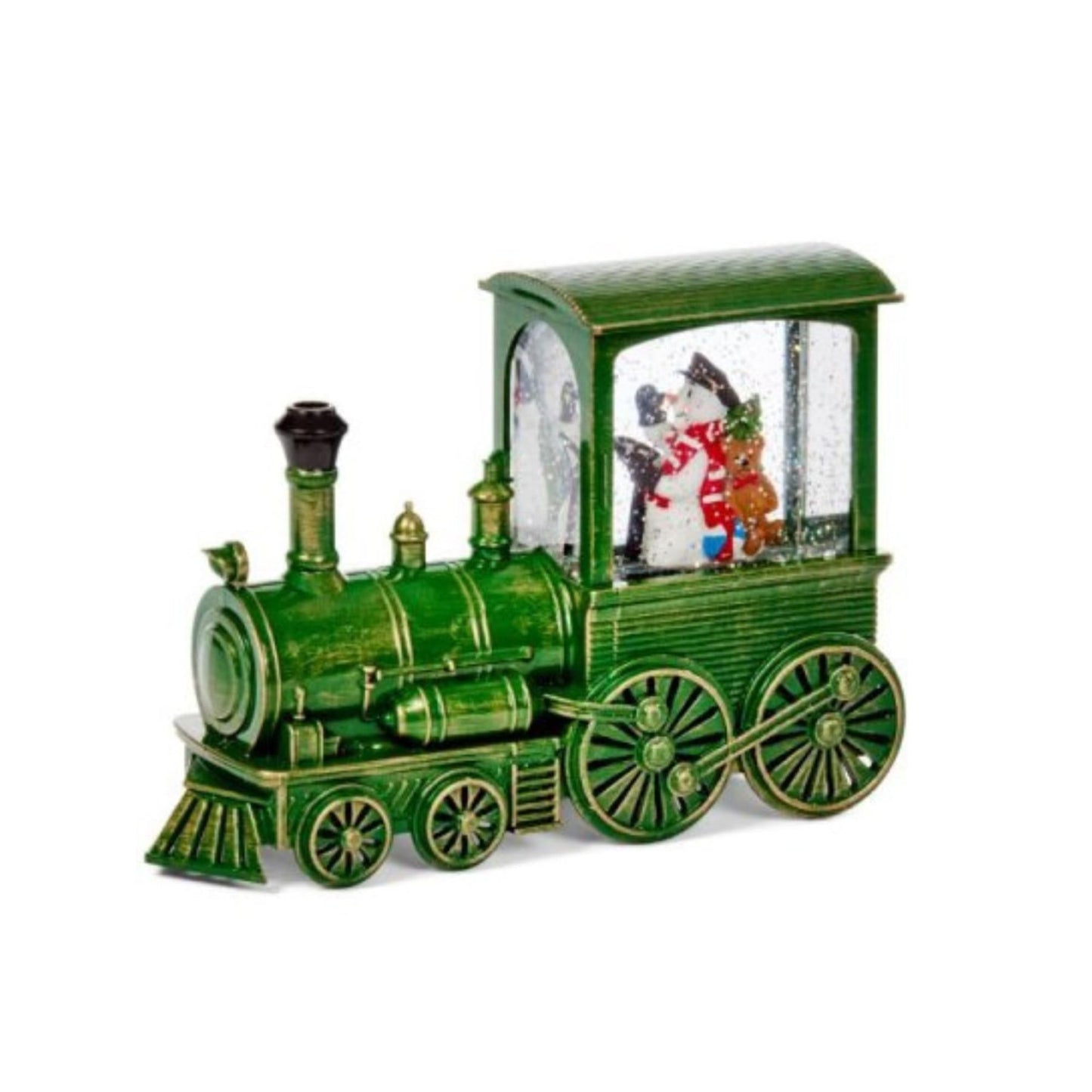 17cm Battery Operated Frosty All Aboard Snow Swirling Christmas Lantern