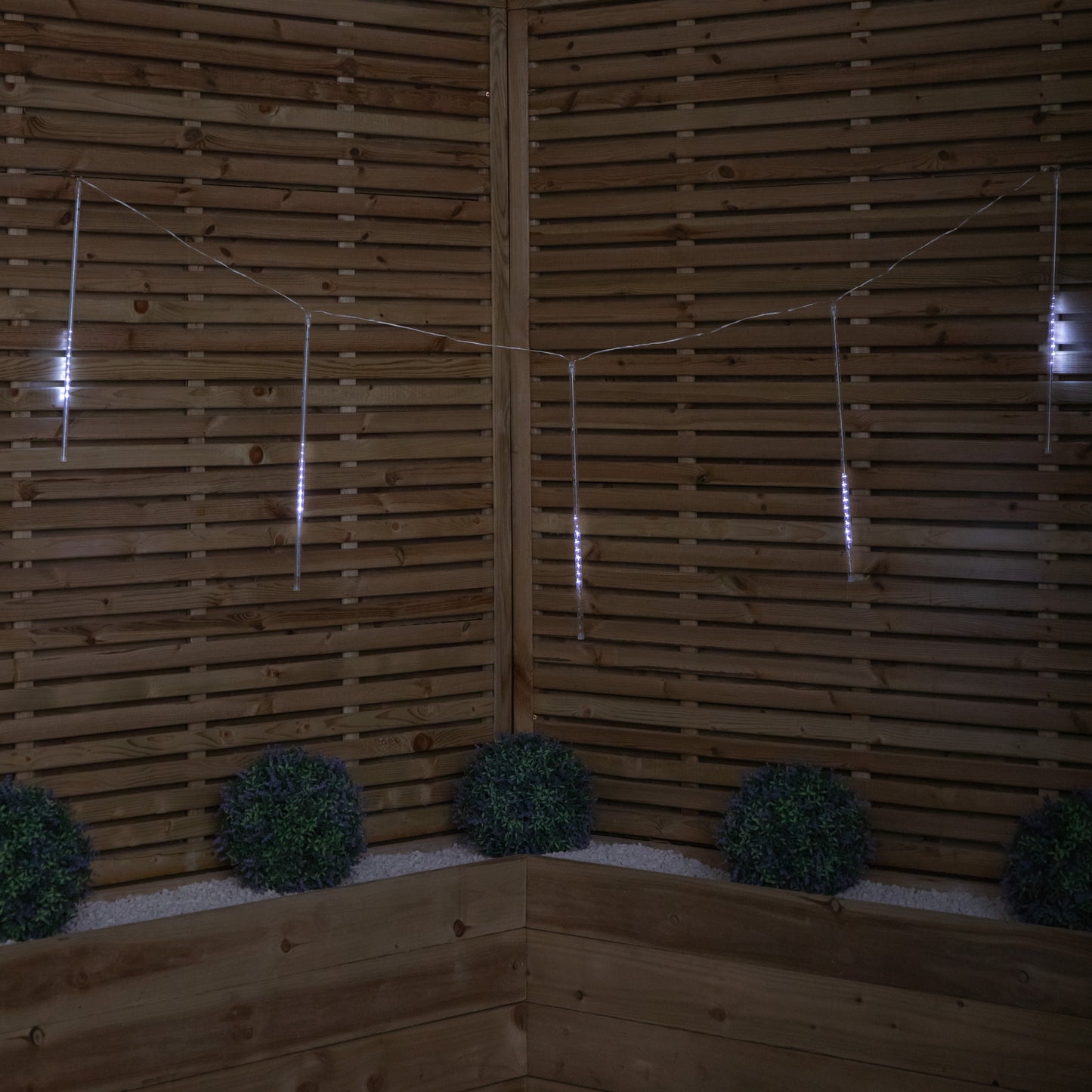 Set of 5 Christmas Shower Lights with Snowing Effect & 150 White LEDs