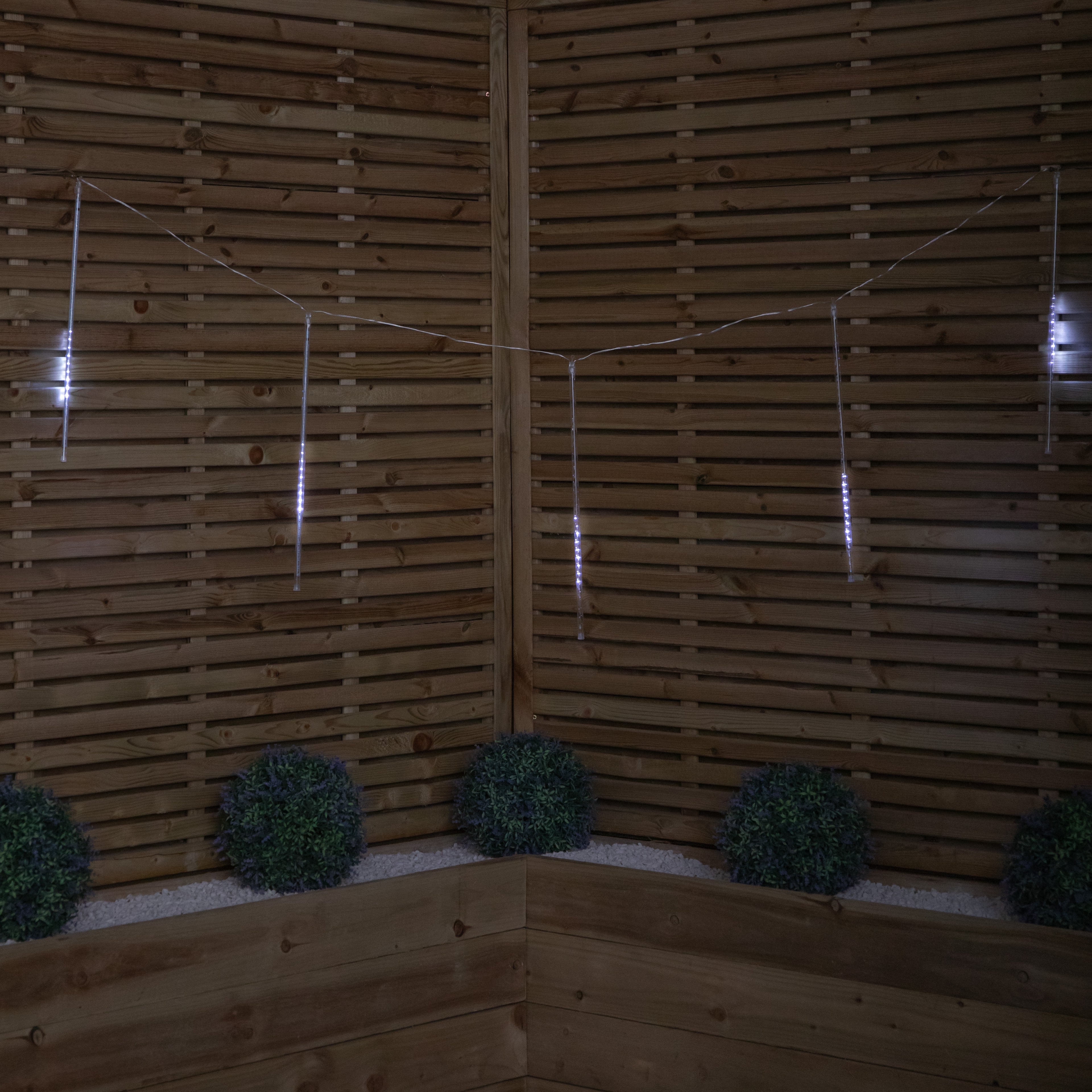 Set of 5 Christmas Shower Lights with Snowing Effect & 150 White LEDs