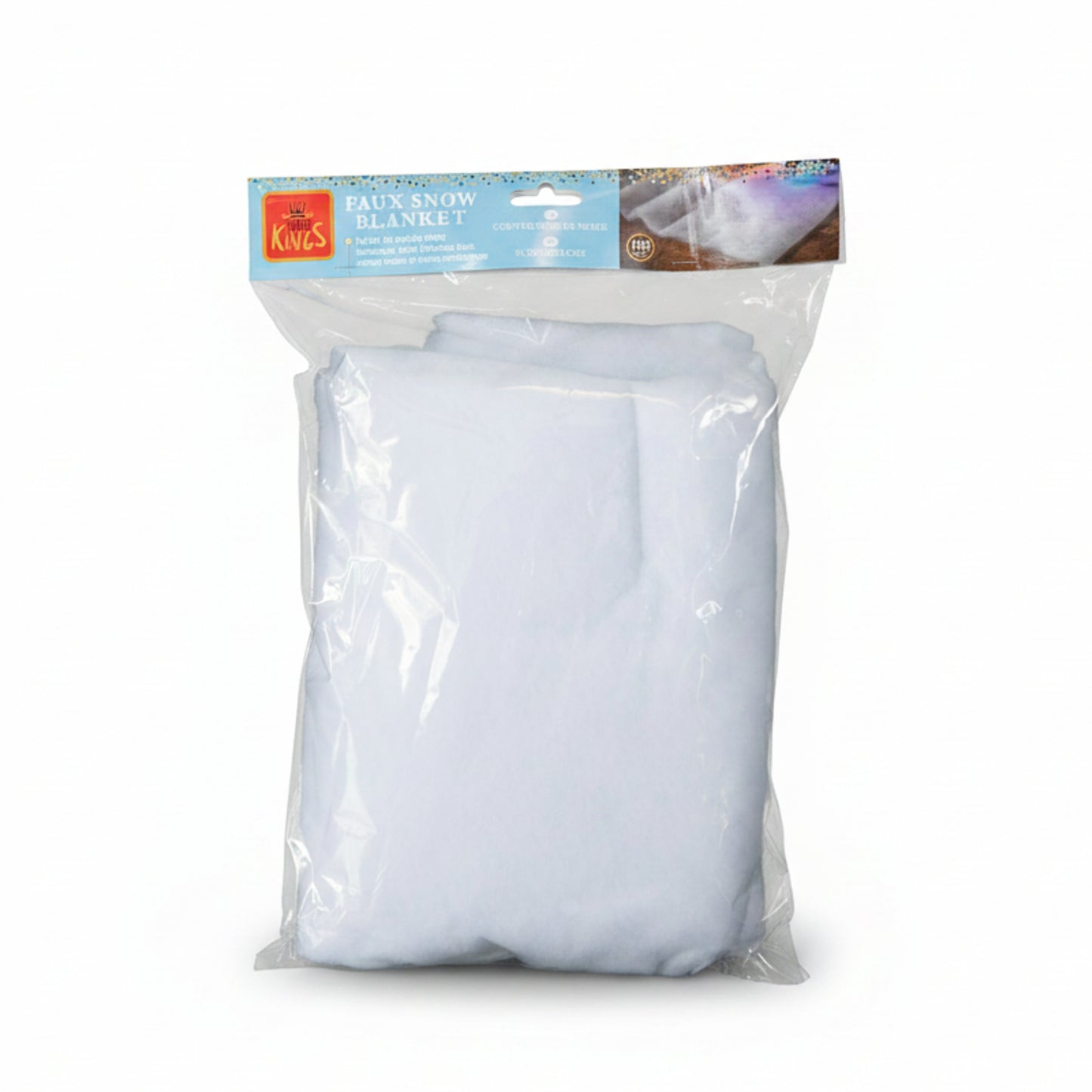 1m x 1m Roll of White Christmas Faux Snow Effect Blanket Table Drape