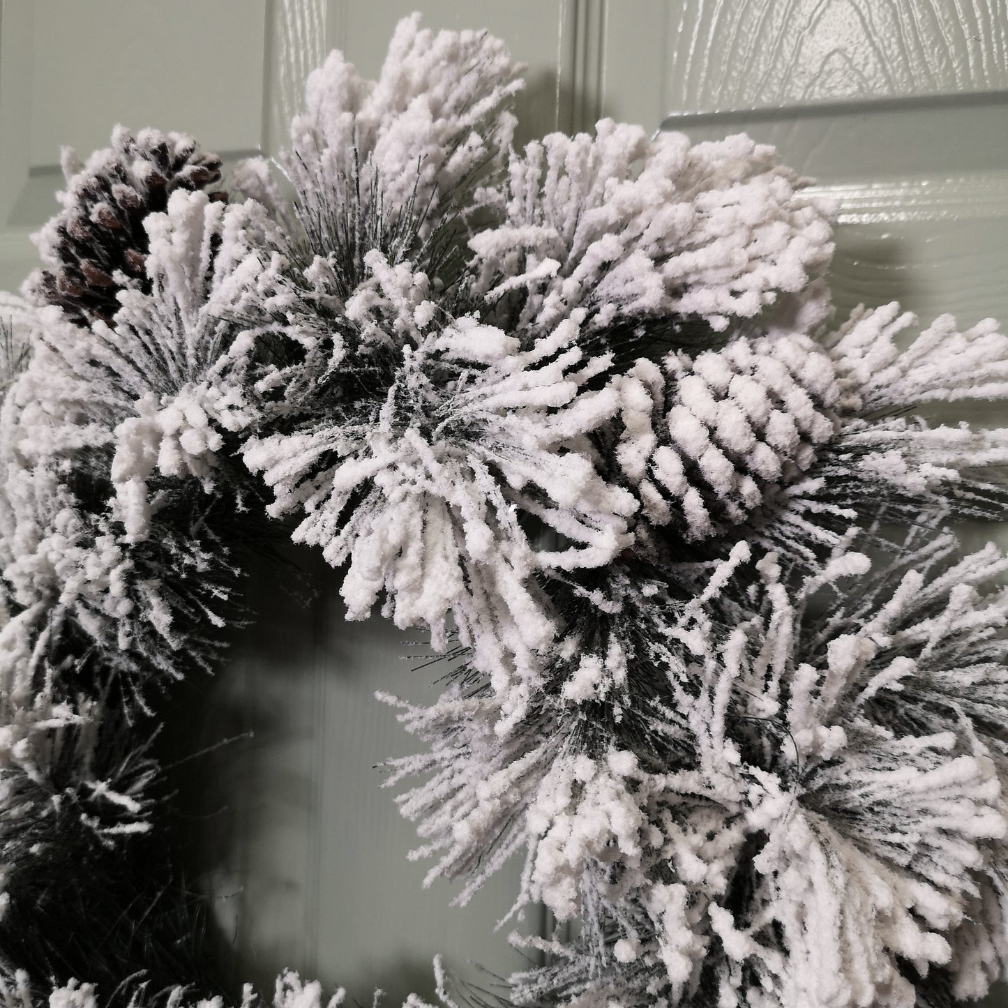50cm Premier Christmas Snow Flocked Door Wreath