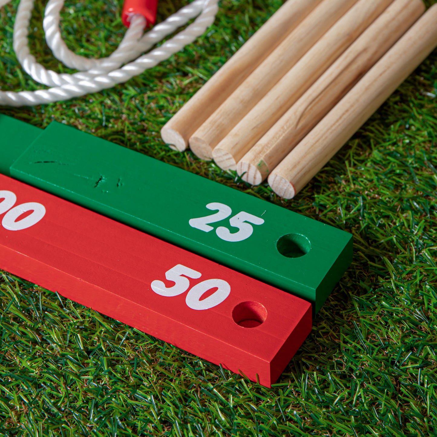 Outdoor Traditional Wooden Quoits Garden Game