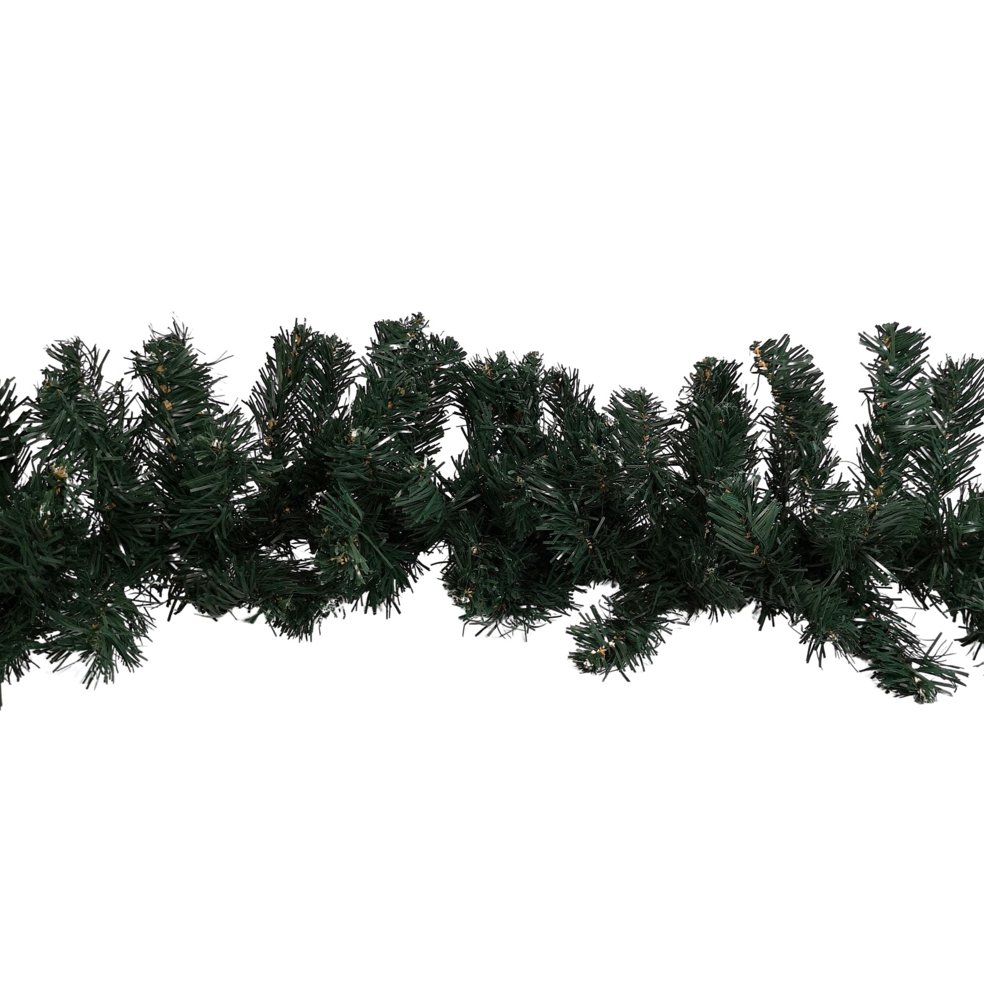 2.7m Plain Green Christmas Garland with 200 Tips