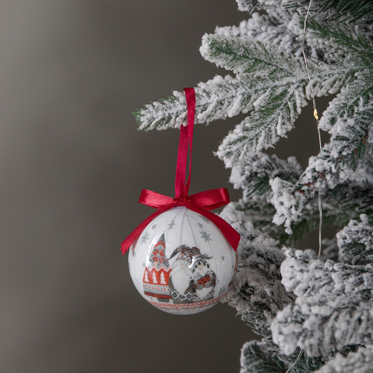 7cm Set of 14 Traditional Vintage Christmas Gonk Tree Baubles