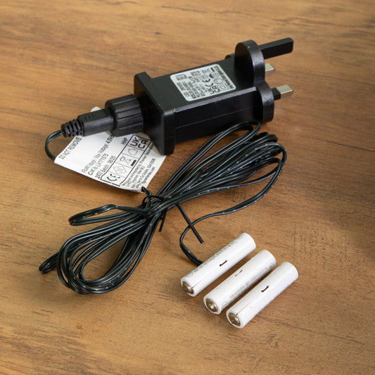 3 x AAA Money Saving Battery Replacement Plug In Adapter