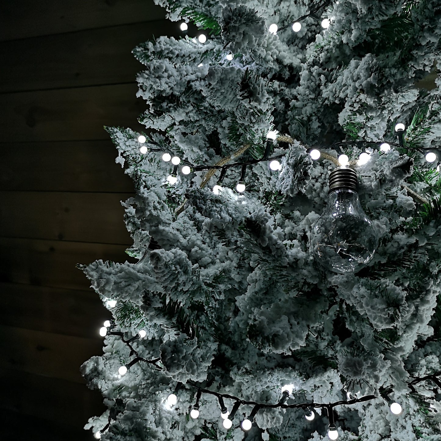150 LED White String Lights - 3.75m Frosted Berry LED Christmas Tree Lights with Multi-Action Timer, Indoor & Outdoor Festive Garden Lights