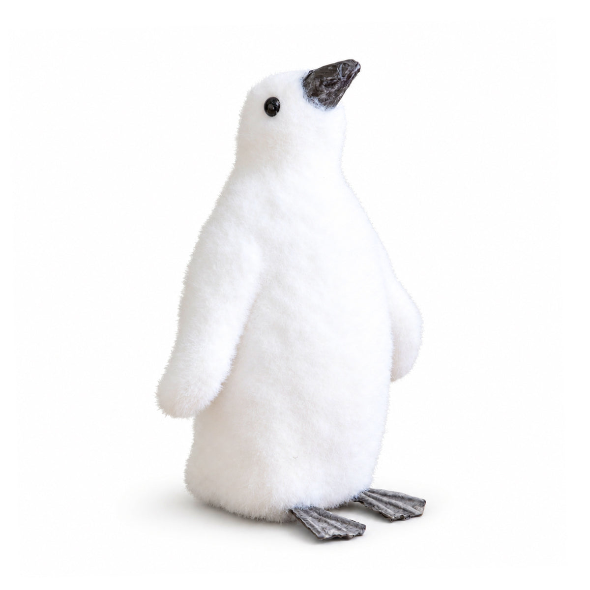 26cm Freestanding Flocked Christmas Penguin Decoration