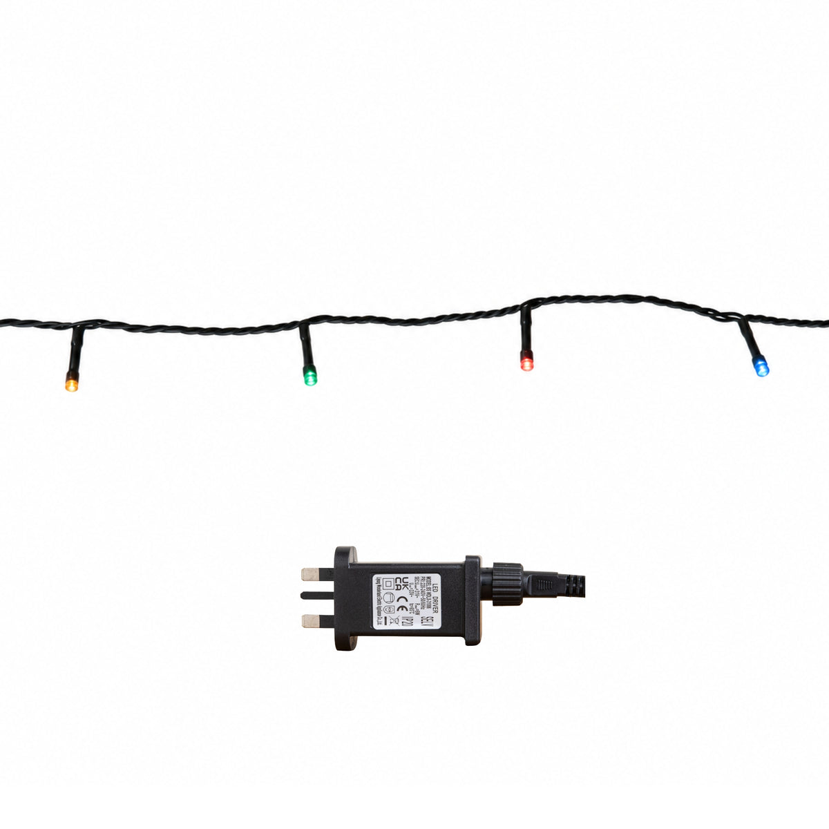 50m 500 LED Multi-Action Christmas String Lights in Multi-Coloured