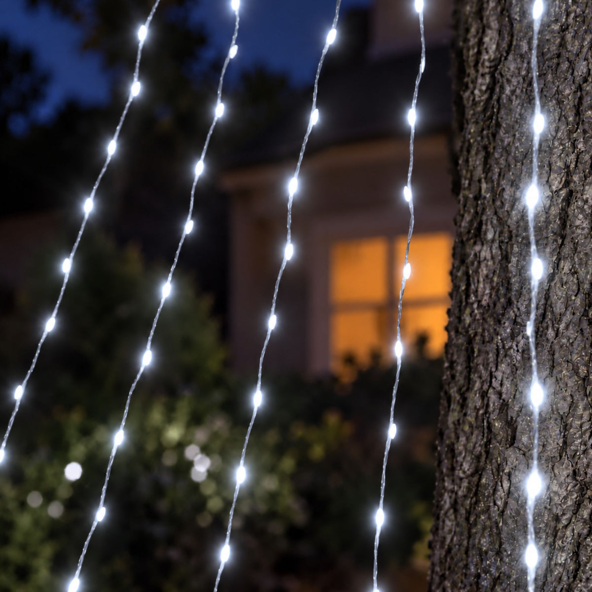 3m Two Tone Shooting Star Christmas Lights with 400 Cool White & Warm White LEDs
