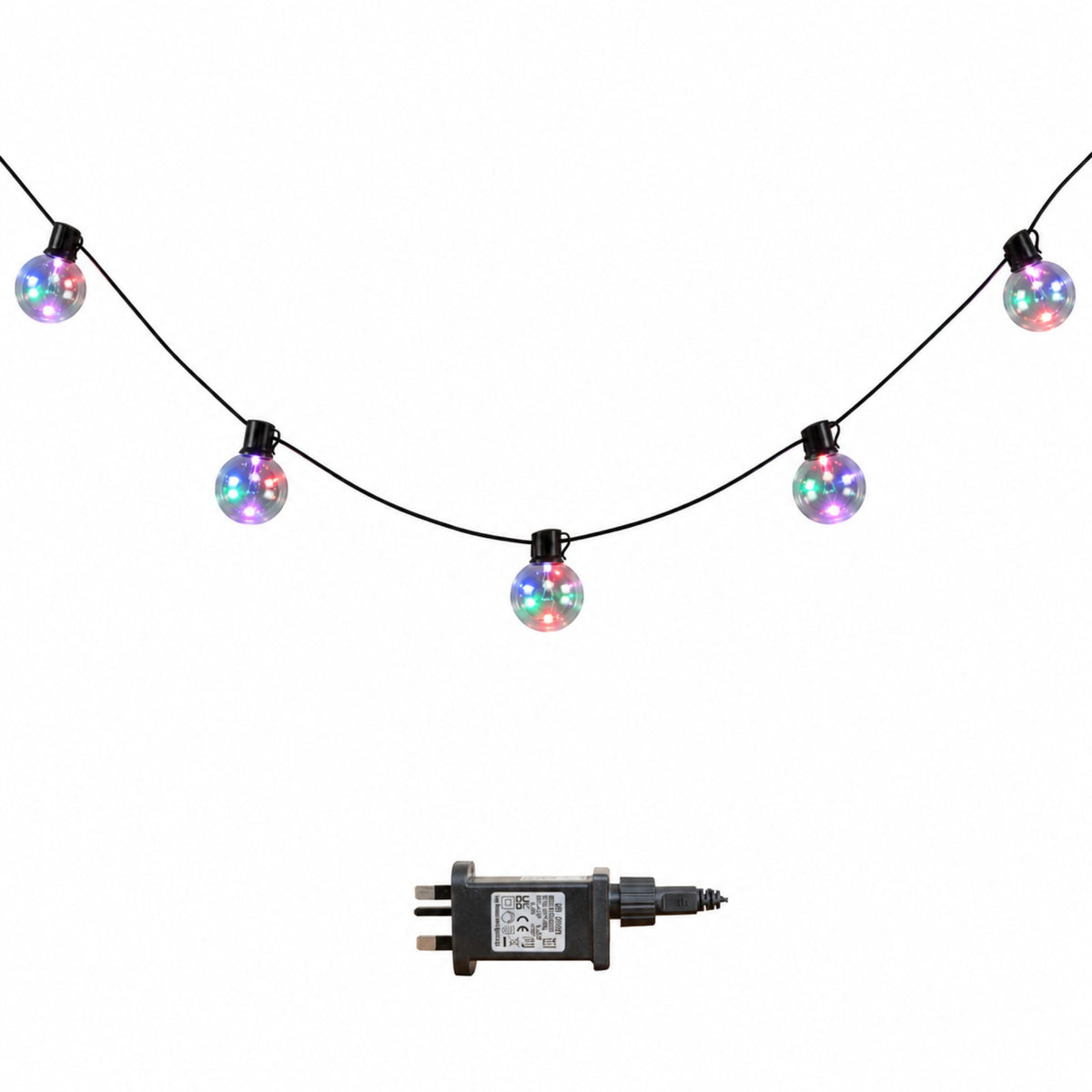 9.5m 100 LED Christmas Ball String Lights in Multi-Coloured