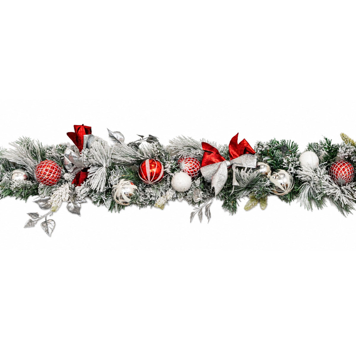 1.8m (6ft) Lapland Snow Flocked Dressed Christmas Garland