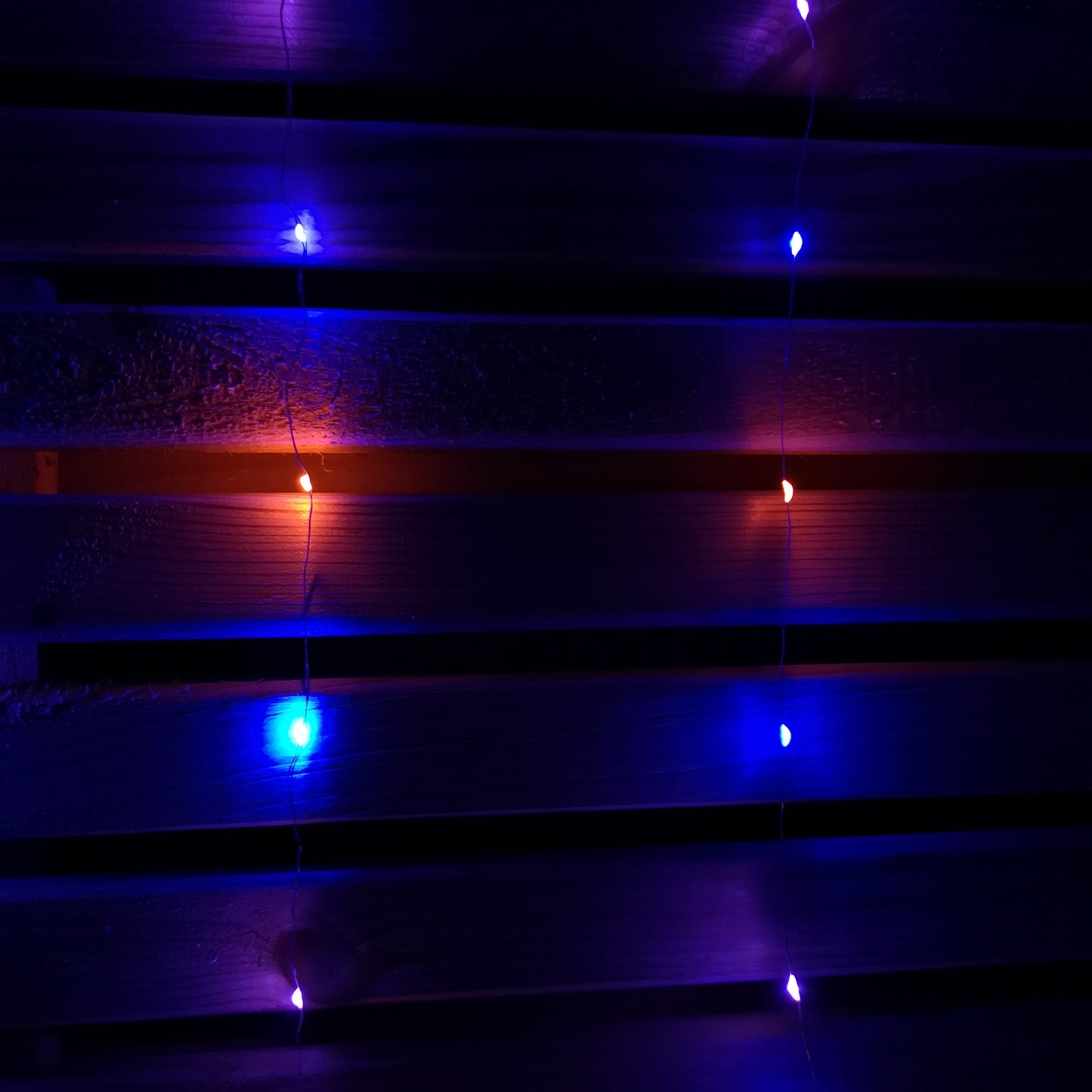 1.2m Battery Operated Christmas Star Curtain Lights with 140 Rainbow LEDs