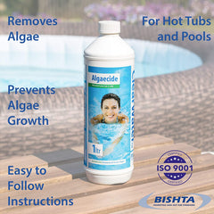 1 Litre Clearwater CH0006 Algaecide Algae Remover for Swimming Pool Spa Hot Tub